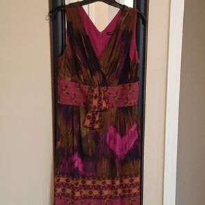 Beautiful Chris McLaughlin V-Neck Draped Sheath